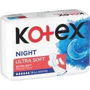 Kotex Ultra Soft Night egészségügyi betétek 6 db akciós termékkép 1