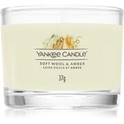 Yankee Candle Soft Wool & Amber viaszos gyertya 37 g akciós termékkép 1