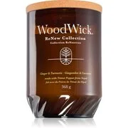 Woodwick Ginger & Turmeric illatgyertya fa kanóccal 368 g akciós termékkép 1