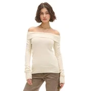 Cropp - Egyszerű pulóver - cream akciós termékkép 1