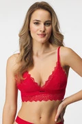 HUGO Lace Red Bralette melltartó akciós termékkép 1