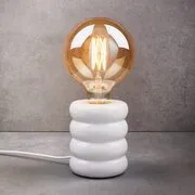 STILO asztali lámpa kerámia talppal, fehér 12cm termék 2. képe