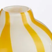 SOLERO üveg váza 26 cm, sárga termék 2. képe