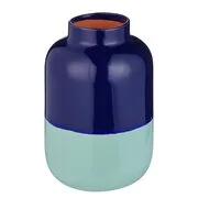 TWO TONE váza 22 cm, sötétkék-türkizkék akciós termékkép 1