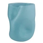 WAVE üveg váza, pasztell kék 22,5 cm akciós termékkép 1