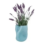 WAVE üveg váza, pasztell kék 22,5 cm termék 2. képe