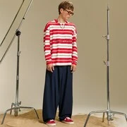 Cropp - Hosszú ujjú, csíkos póló - piros akciós termékkép 1
