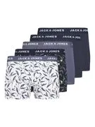 JACK & JONES Boxeralsók 'JACHARVEY'  tengerészkék / opál / fekete / fehér akciós termékkép 1