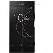 Sony Xperia XZ1, Kijelzővédő fólia, ütésálló fólia (az íves részre NEM hajlik rá!), Tempered Glass (edzett üveg), Clear akciós termékkép 1