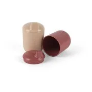 Dantoy Tiny Bio Sippy Cups bögre Nude/Red 0m+ 2 db akciós termékkép 1