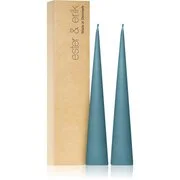 ester & erik cone candles steel blue (no. 64) gyertya 2x25 cm akciós termékkép 1