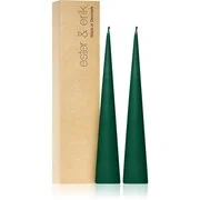 ester & erik cone candles marble green (no. 58) gyertya 2x25 cm akciós termékkép 1