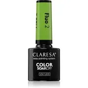 Claresa SoakOff UV/LED Color Fluo géles körömlakk árnyalat 2 5 g akciós termékkép 1
