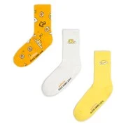 Cropp - 3 pár hosszú szárú zokni Gudetama - búzaszínű akciós termékkép 1