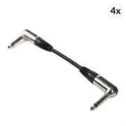 FrontStage 4 x patch kábel, 6,35 mm jack, 15 cm, szögletes akciós termékkép 1
