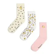 Cropp - 3 pár hosszú szárú zokni Pompompurin - többszínű akciós termékkép 1