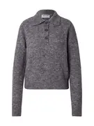 VERO MODA Pulóver 'NOVAH'  szürke melír akciós termékkép 1