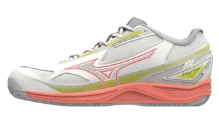 Mizuno Break Shot 4 AC SnwWht/NeonFlame/Ghost teniszcipő akciós termékkép 1