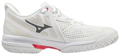 Mizuno Wave Exceed Tour 5 CC Undyed White / Quiet Shade / Opera Red teniszcipő termék 2. képe