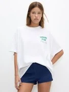 Pull&Bear Póló  zöld / fehér termék 2. képe