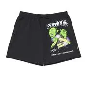 Cropp - Nyomott mintás úszónadrág Shrek - fekete akciós termékkép 1