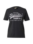 Superdry Funkcionális felső  fekete / ezüst / fehér akciós termékkép 1