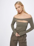 WEEKDAY Póló 'Evie'  khaki termék 2. képe