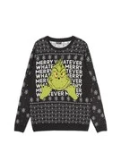 Cropp - Grinch karácsonyi pulóver - fekete termék 2. képe