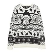 Cropp - Rick&Morty karácsonyi pulóver - cream akciós termékkép 1