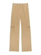 Pull&Bear Cargo nadrágok  világosbarna akciós termékkép 1