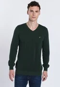 DENIM CULTURE Pulóver ' ROMEO '  szürke / khaki termék 2. képe