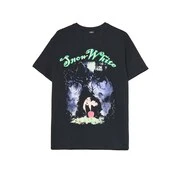 Cropp - Nyomott mintás fekete póló Snow White - fekete akciós termékkép 1