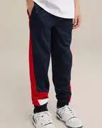 WE Fashion Nadrág  sötétkék / piros / fehér termék 2. képe