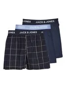 JACK & JONES Boxeralsók 'JACJackson'  tengerészkék / világoskék / fekete / fehér akciós termékkép 1