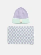 Sinsay - Beanie sapka és sál szettben - Bíbor termék 2. képe