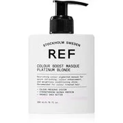 REF Colour Boost Masque gyengéd tápláló maszk tartós színes pigmentekkel PLATINUM BLONDE 200 ml akciós termékkép 1