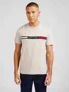 TOMMY HILFIGER Póló  bézs melír / tengerészkék / piros / fehér termék 2. képe