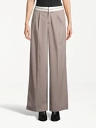 AÉROPOSTALE Élére vasalt nadrágok 'PREPPY'  taupe / fehér termék 2. képe