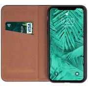 Apple iPhone 7 / 8 / SE (2020) / SE (2022), Oldalra nyíló tok, valódi bőrtok, stand, Smart Pro, fekete termék 2. képe