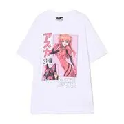Cropp - Nyomott mintás fehér póló Neon Genesis Evangelion - fehér akciós termékkép 1