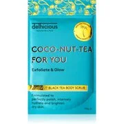 delhicious COCO-NUT-TEA FOR YOU COCONUT BLACK TEA hidratáló testpeeling száraz és érzékeny bőrre 100 g akciós termékkép 1