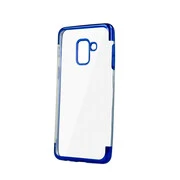 Samsung Galaxy A20 / A30 SM-A205F / A305F, TPU szilikon tok, Electro Plating, átlátszó/kék termék 2. képe