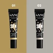 NYX Professional Makeup Halloween Glitter Paint Arc és test csillám árnyalat 01 Graveyard Glam 8 ml termék 2. képe