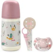 Suavinex Walk Gift Set Pink ajándékszett 0-6 m(gyermekeknek születéstől kezdődően) akciós termékkép 1