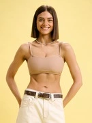 Cropp - Bandeau bikinifelső - kávébarna termék 2. képe