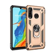 Samsung Galaxy A2 Core SM-A260F, Műanyag hátlap védőtok, közepesen ütésálló, szilikon belső, telefontartó gyűrű, Defender, arany akciós termékkép 1