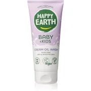 Happy Earth 100% Natural Cream Oil Wash for Baby & Kids mosóolaj száraz és érzékeny bőrre 200 ml akciós termékkép 1