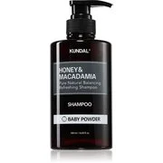 KUNDAL Honey & Macadamia Baby Powder természetes sampon száraz és sérült hajra 500 ml akciós termékkép 1