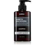 KUNDAL Honey & Macadamia Cherry Blossom természetes sampon száraz és sérült hajra 500 ml akciós termékkép 1
