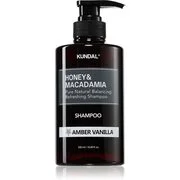 KUNDAL Honey & Macadamia Amber Vanilla természetes sampon száraz és sérült hajra 500 ml akciós termékkép 1